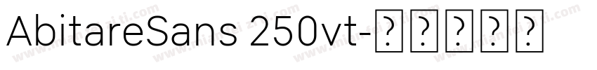 AbitareSans 250vt字体转换